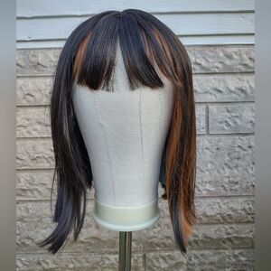 ❤️ 2/$20 Stylish Black and Brown Wig
